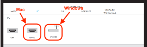 HDM 2 für Mac; Drahtlos für Windows