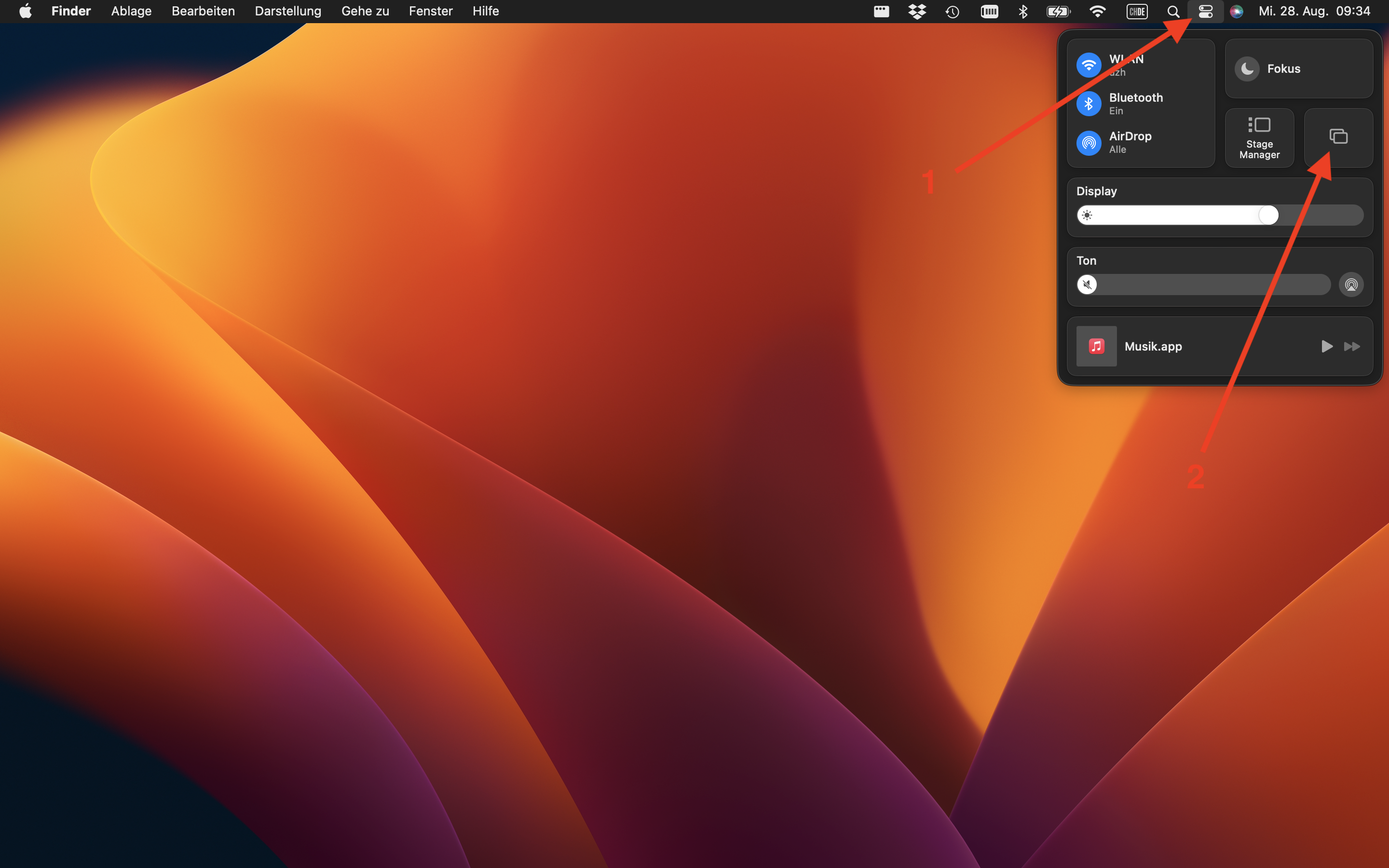 Wireless Mac: erster Schritt